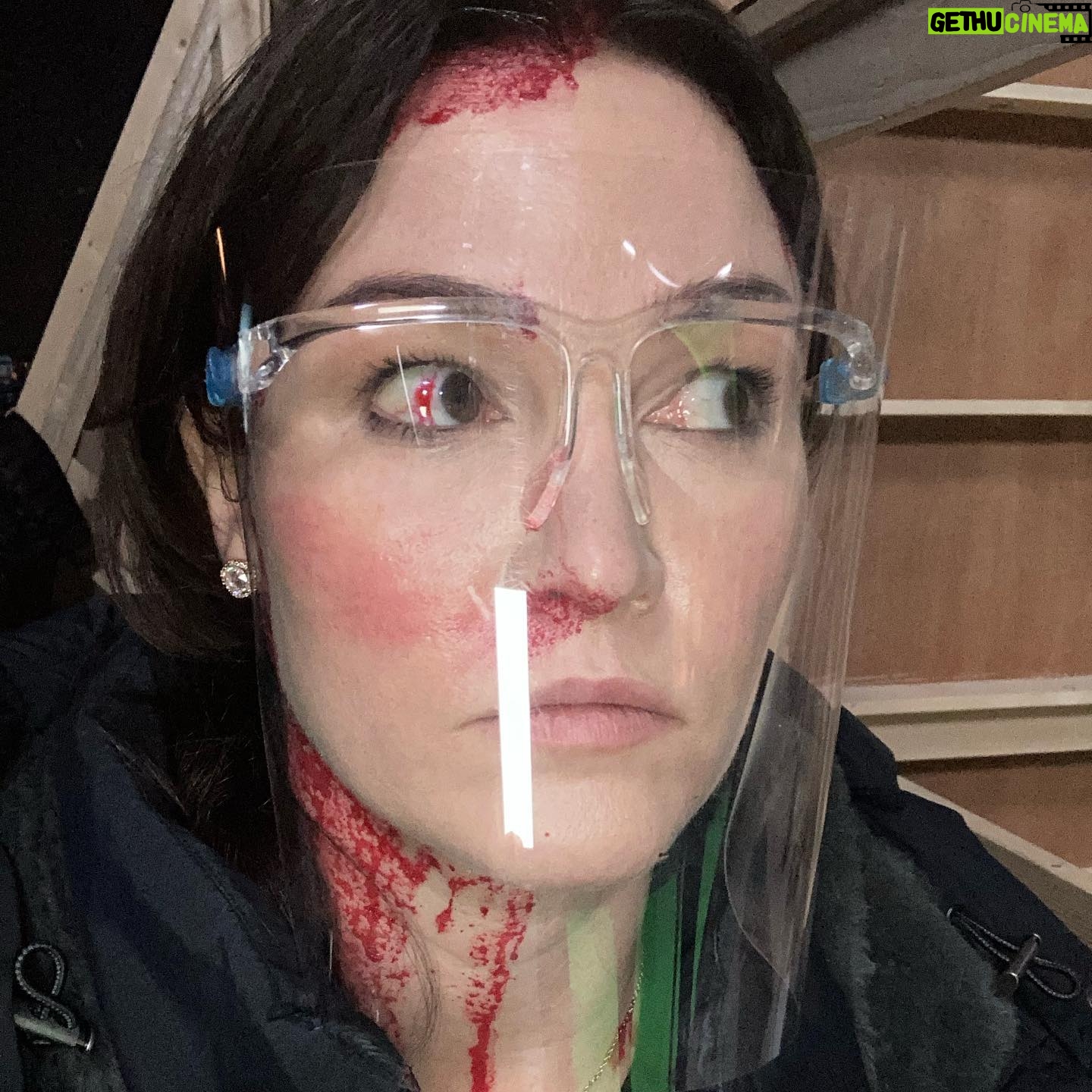 Julia Stiles - 10.5K Likes - Day 30 of 30! Twenty something Nasal Swabs, 30 Oxygen checks, and Iāve learned so much... Like how shaving cream removes fake blood. #esthermovie #orphanfirstkill š§š»