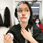 Julia Stiles Instagram – No caption, no spoilers @isabellefur #esthermovie #orphan (Look closer)