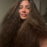 Juliana Harkavy Instagram – Felt cute, brushed out my hair, turned into Hagrid.