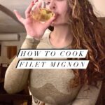 Juliana Harkavy Instagram – If you want a simple, mouthwatering recipe with a gourmet feel that’s sure to impress, look no further. 🤌🏽✨ This filet mignon is the best I have ever had, and I’m going to show you exactly how to make it at home!🍴🤤😍

Ingredients: 
🥩 2 high quality Filet Mignons (6 oz) 
🧂salt & ground black pepper to taste (season generously!)
🛢️ 1 tablespoon oil
🧈 2 tablespoons unsalted butter
🧄 5 cloves garlic peeled (see video for how to make fermented honey garlic)
🌱 4 sprigs fresh rosemary

Instructions:
Prep: Remove fillet steaks from fridge 30-60 minutes before preparing. Unwrap, season generously with salt and pepper and let sit on a plate or cutting board on the counter. For best results, do not skip this step.

Once ready to cook, heat oven to 360°F. Place a medium cast iron skillet over high heat for 3-5 minutes. Once hot, carefully add oil (watch out for splatters). Sear the Filet Mignon for 2 minutes per side (don’t touch them once you’ve put them down), luntil browned with a nice crust. Immediately remove skillet from heat.

Carefully add butter, garlic and rosemary to skillet. Place skillet in oven and bake for 4-5 minutes, depending on preferred doneness. As a rule of thumb, 5 minutes will yield fillet steaks cooked to about medium. 3-4 minutes will yield medium-rare fillet steaks. 2 minutes will yield rare fillet steaks. 6-7 minutes will yield medium-well and 8 minutes well-done fillet steaks. The exact timing depends on your exact Filet Mignon weight and thickness.

Remove steak from skillet and place on a plate. Tent with foil, then rest for 7-10 minutes (do not skip rest). Serve with garlic cloves and butter from skillet.

Pair with your favorite sides- you can never go wrong with potatoes and roasted veggies, or a salad! 🥔🥕🥗

Bon appétit! 😘

Handmade ceramic serving ware by @tintin_tannazm 

#recipes #homecooking #recipeoftheday #filetmignon #foodporn #dinnerideas #dinnerrecipes #dinnerpartyideas #datenight #datenightideas #datenightin #wifeymaterial #wine #gourmet #homecookedmeal #homecookingshow #cleanfood #healthyfood #healthyeating #keto #paleo #meatlover #castiron #castironcooking #proteinmeal #nourish #steak #steakporn #cookingclass #asmr