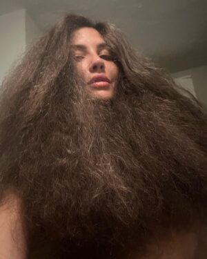 Juliana Harkavy Instagram - Felt cute, brushed out my hair, turned into Hagrid.