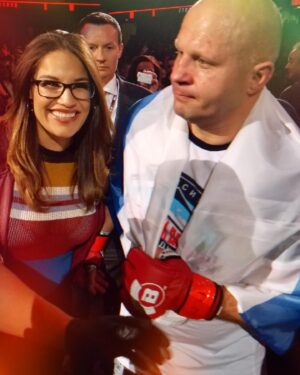 Julianna Peña Instagram - I started my #mma journey in 2008 and was introduced to #imo the #goat #fedoremilianenko via #youtube. I use to watch #youtubechannel of him and how he #recovered during #fightcamp. It took me a long time to figure out what he was getting whacked down with but come to find out it was #birchleaves, like in the photo above. When I partnered with @redwoodoutdoorsco I knew immediately I had to get some. With the help of a great friend, I was able to get my hands on some #birchleaves and it has completely changed my #saunagame. Side note I got to meet my #hero @bellatormma circa 2018 but I got #heismaned #stiffarm #fedor #thebest 😂