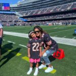 Julianna Peña Instagram - Massive shoutout to @realbenschmitz @chrisprovino @nfl @chicagobears and @chad_bronstein @selbron11 for my #ootd #ootdfashion hosting me and my best bestie gur !! Our first #bearsgame ever! We will never forget! #memories #mommylife #mommysworld🌎 #nfl #football #chicagobears #dabears #gobears #chicago #chicagoland #soldierfield #justinfields #whatthefudge #sundayfunday #photodump #vip #vips #vipservice #vipstatus #onfield #gucci 🏈🏈🏈🏈🐻🐻🐻🐻🐻 #peñapower #custom #mmgirl #beardown