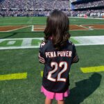 Julianna Peña Instagram - Massive shoutout to @realbenschmitz @chrisprovino @nfl @chicagobears and @chad_bronstein @selbron11 for my #ootd #ootdfashion hosting me and my best bestie gur !! Our first #bearsgame ever! We will never forget! #memories #mommylife #mommysworld🌎 #nfl #football #chicagobears #dabears #gobears #chicago #chicagoland #soldierfield #justinfields #whatthefudge #sundayfunday #photodump #vip #vips #vipservice #vipstatus #onfield #gucci 🏈🏈🏈🏈🐻🐻🐻🐻🐻 #peñapower #custom #mmgirl #beardown