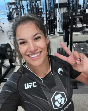 Julianna Peña Instagram - Sending all my warrior strength, loving energy, and positive vibes to @nufbfamily The #northwestern #footballteam! They are playing a #bowlgame in #lasvegas today!! GO CATS!! #trustyourself #gocats #wildcats #collegefootball #nu 💜🦄😈💜🦄💜