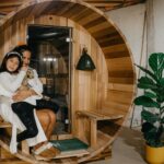 Julianna Peña Instagram - #thepeñapower putting a whole new spin on #restandrecovery #restandrelaxation in the comfort of my own home 🏡 w there help from my friends from @redwoodoutdoorsco ISAGUR and GROOT APPROVED ✅ #sauna #saunalife #redwoodoutdoors
