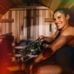 Julianna Peña Instagram - I started my #mma journey in 2008 and was introduced to #imo the #goat #fedoremilianenko via #youtube. I use to watch #youtubechannel of him and how he #recovered during #fightcamp. It took me a long time to figure out what he was getting whacked down with but come to find out it was #birchleaves, like in the photo above. When I partnered with @redwoodoutdoorsco I knew immediately I had to get some. With the help of a great friend, I was able to get my hands on some #birchleaves and it has completely changed my #saunagame. Side note I got to meet my #hero @bellatormma circa 2018 but I got #heismaned #stiffarm #fedor #thebest 😂