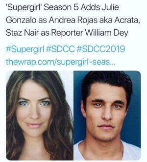 Julie Gonzalo Instagram - Here we go.. pretty excited about this // Acá vamos! Re contenta.. #supergirl @supergirlcw