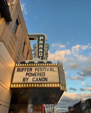 Julie Nolke Instagram - Another incredible year at @bufferfestival . I’m so honoured to take part in this inspiring festival and to walk away with an award for my film is the cherry on top. Thank you to everyone that came out, supported and didn’t make fun of the fact that I cried on stage in front of a large live audience. Y’all are real ones.