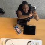Julie Adenuga Instagram - My work/life balance is on 💯 - hurray to me. June 8th. @collectionsuk. 😘