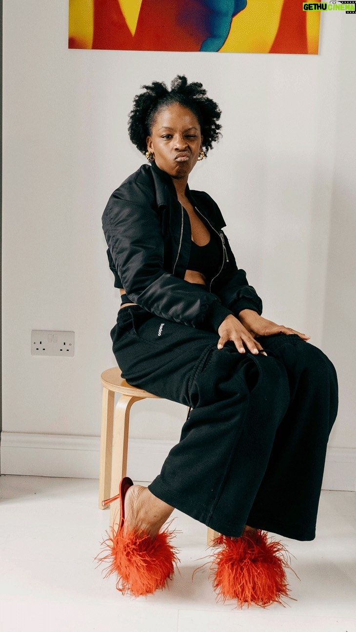 Julie Adenuga Instagram - Even during these treacherous times - there are certain pieces in my wardrobe that I could NEVER regret buying 💕 Shot by @remiafolabi for @whowhatwear.uk Featuring @mowalola @abigailajobi @freetheyouth_ghana @prada @robertwun