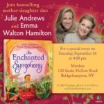Julie Andrews Instagram – For those who missed today’s book talk at Bay Street, here’s another opportunity to join Julie and Emma – next Saturday, 09/16, 4 PM at Marders garden center in Bridgehampton, NY. Limited seating – RSVP to Marders to reserve. Signed books available from Sag Harbor Southampton Books. – Team Julie