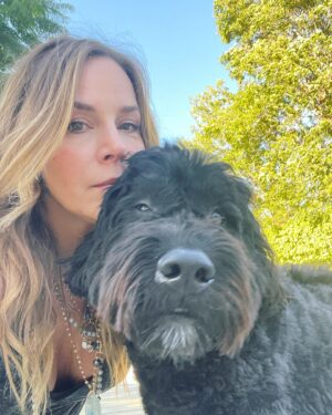 Julie Benz Instagram - When you have 4 dogs…. EVERYDAY IS #NATIONALDOGDAY 😱🤣 which proves that my house is run by the dogs 🐻 🐻 🐶 🐶 I’m just here to feed and scoop the poop 💩 photo #2 is typical of me and ozzy 🤪 #mylifeisrunbydogs #mypack #bouviersofinstagram #havaneseofinstagram #morkiesofinstagram