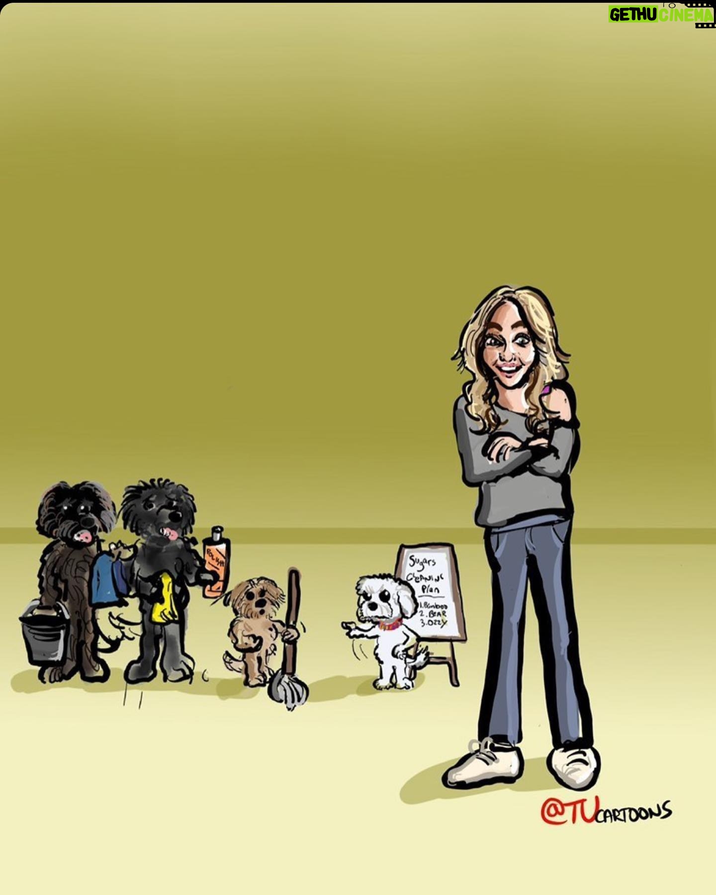 Julie Benz Instagram - This is so cool 🥰 Thank you @tucartoons for sharing your art with me and my pack ❤️❤️❤️❤️