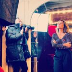 Julie de Bona Instagram - Merci @nikosaliagas pour ce moment suspendu de bienveillance et de douceur. Ton regard et tes conseils sont si précieux. @galafr @theatredelamadeleine @faubourg54 @poirayparis @labruneetlablondeparis