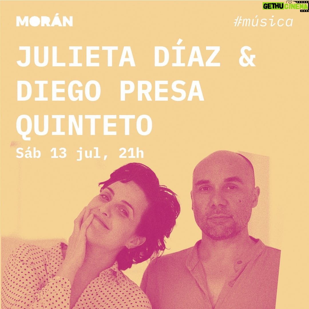 Julieta Díaz Instagram - Sábado 13 de Julio a las 21hs ✨ Julieta Díaz & Diego Presa Quinteto en @culturalmoran 🇦🇷♥️🇺🇾 Les acompañan Juan Ravioli @lacocinadebetti en bajo eléctrico, @carolinaflechner en batería y @nahuelroht en guitarra eléctrica, lo que será la presentación del formato Quinteto en Buenos Aires ✨ El dúo revisitará las canciones de sus dos trabajos discográficos, El revés de la sombra y Río, sumando nuevas canciones propias y versiones de artistas admiradxs 🙏🏽 Venta de entradas por @passline_argentina en los links de bios de @julietadiaz77 y @diegopresabuceo 🎫 y en el Morán 🍻