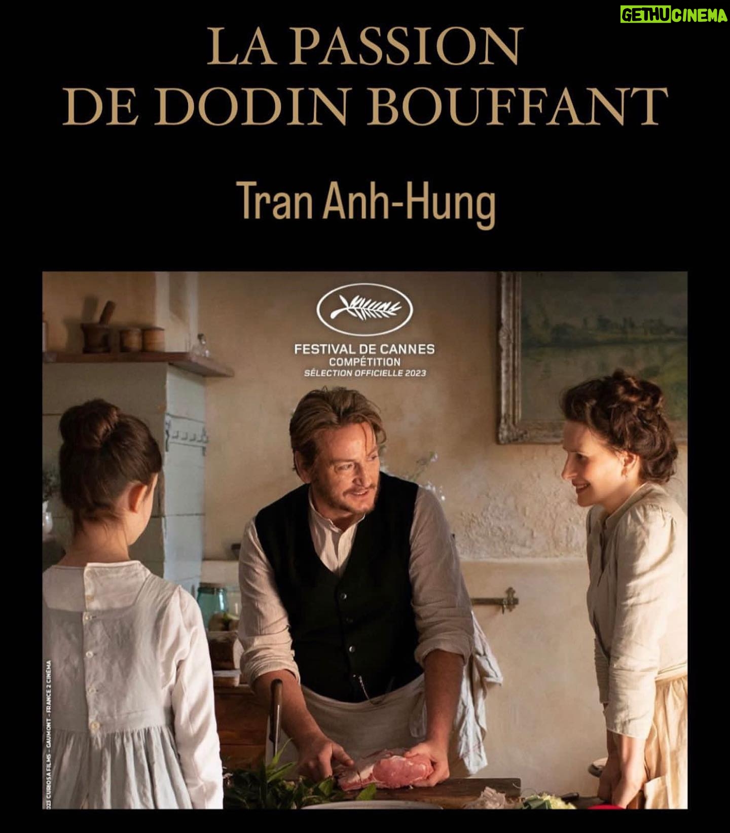 Juliette Binoche Instagram - Si heureuse que le film de Tran Anh Hung prenne naissance à Cannes.