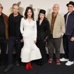 Juliette Binoche Instagram – THE NEW LOOK Feb 14th on 🍏tv  or Canal  (France). Here’s the team on this picture @lorenzodibonaventura_ 
@mendelsohnben @maisie_williams @johnmalkovichh and our show runner Todd Adam Kessler. 
Dior&Chanel personal’ journeys during World War 2 🖤

@acnestudios dress
Stylist : @jonathan_huguet 
Makeup : @celine_planchenault 
Hair : @ericka_verrett