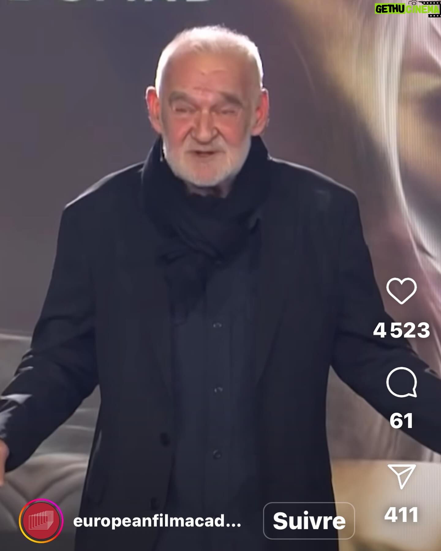 Juliette Binoche Instagram - European Film Awards I’m so thrilled to see so many great talents being rewarded. Sandra (my Berlin jury team partner❤️🔥) you are such a wonderful uncompromising human being, it shines so vividly in the film. So proud of your success with Anatomy of a fall with Justine, Arthur and the whole gang. Bravo for all of you. 💛 Isabel Coixet, who films with a camera in her hands like her heart (we did the film « Nobody wants the night » few years ago), I’m so happy that for once you’re not presenting an award but you’re receiving one. So well deserved.💝Take it all baby ! Bela, Vanessa and Mads are the highest inspirations for watching or making movies. The best of the best.