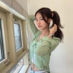 Jung Yoo-jin Instagram - 행복한 주말 보내세요💚 #haveagoodweekend 🤍
