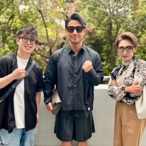 Junko Mihara Instagram - 魔裟斗さんと拳四朗くんと一緒に東京ドームへ。井上尚弥選手の応援です！
