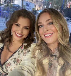 Justina Machado Instagram - Press day in New York with my fabulous friend and Director @elisabethrohm #dynamicduo  Catch our movie with the beautiful @skylersamuels #SwitchedBeforeBirth Oct 23rd on @lifetimetv  Makeup by the beautiful @meredithbaraf  Hair by the incredible Australian @samleonardihair