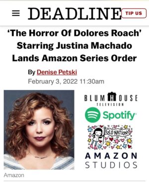 Justina Machado Instagram - This is so exciting!!! I’m very grateful. Dolores Roach is like nothing I’ve ever played before. What a gift to work with this incredibly thoughtful brilliant team!!! Aaron Mark you’re a genius.  Dara Resnick you’re a Goddess !! Justin McGoldrick and Jeremy Gold thank you both for the incredible support !! Roxanne Dawson thank you!!!
Added bonus to this amazing  moment is I get to collaborate once more with my @gloriakellett Happy Thursday mi Gente♥️♥️♥️