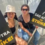 Justina Machado Instagram – We had a little Odaat reunion today at Sony!! Saw other fellow artists out there too!! It’s hot out there!! Stay hydrated !! @sagaftra 💪🏽💪🏽 fighting for what we deserve!! Happy Tuesday mi Gente ♥️♥️