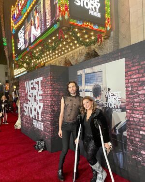 Justina Machado Instagram - What a dream to be here tonight!! I love you @theritamoreno #WestSideStory 
M/U @mariedelprete ♥️ 
necklace @houseofsacredflame