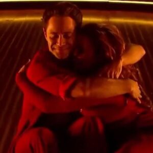 Justina Machado Instagram - My favorite dance @sashafarber1 is brilliant and I’m thankful that he has been my partner . His wife @theemmaslater is pretty phenomenal too.. thank you all for voting us into the finale . Pa’lante mi gente ❤️❤️❤️❤️❤️