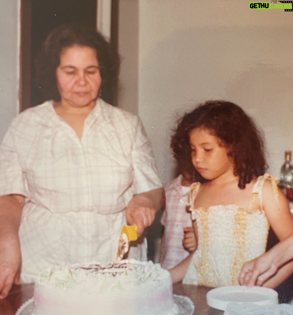 Justina Machado - 11.8K Likes - Me and my Abuela.
I’m sure that’s a cake from Roesers Bakery in Chicago and I’m sure it had some sort of glazed fruit in it.
Memories of my beautiful Abuela . I love when I find pictures of her I haven’t seen in a long time. Happy Thursday mi Gente #babyjustina ♥️♥️