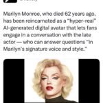 Justine Bateman Instagram - Here comes your never-going-to-escape-20th-century-pop-culture future. Pull the rip-cord and excuse yourself from this #AI direction by refusing to be sucked out of your own future with this shit. Look away from it and look ahead to The Real and The New. It’s not in an app, and it’s the opposite of AI.