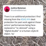 Justine Bateman Instagram - More issues to look at in the #SAG tentative #AI agreement