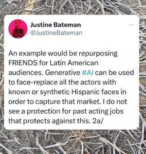 Justine Bateman Instagram - More issues to look at in the #SAG tentative #AI agreement