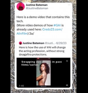 Justine Bateman Instagram - More issues to look at in the #SAG tentative #AI agreement