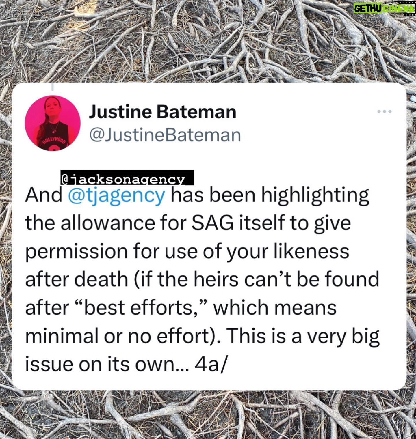 Justine Bateman - 3.1K Likes - More issues to look at in the #SAG tentative #AI agreement