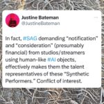 Justine Bateman Instagram - More issues to look at in the #SAG tentative #AI agreement