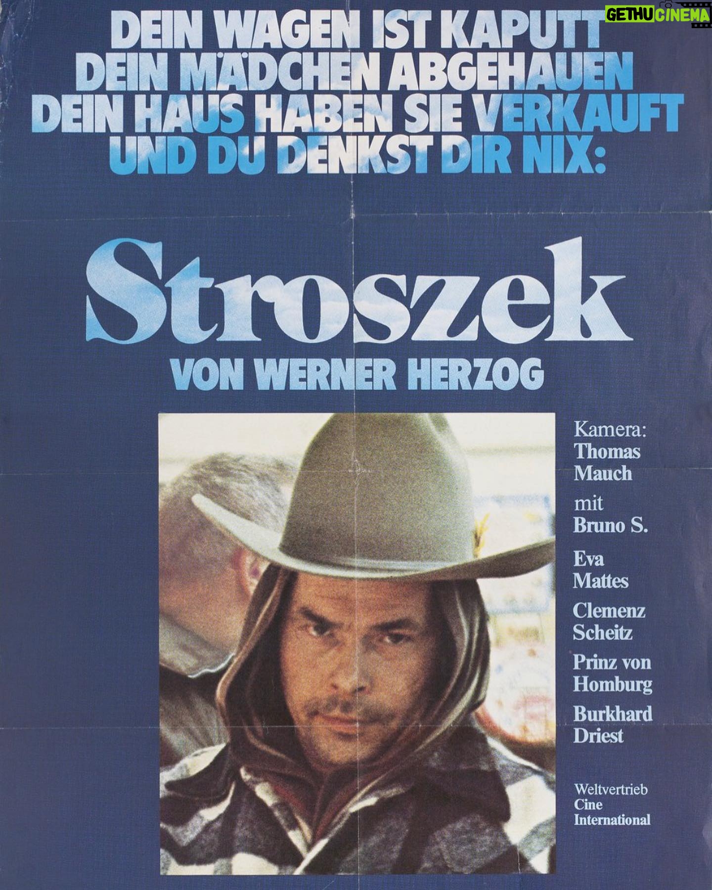 Justine Bateman Instagram - Next in #FilmClub is Werner Herzog’s STROSZEK (1977). Watch beforehand and come discuss Mon 2/26 4pPT on @Clubhouse. Link in bio.