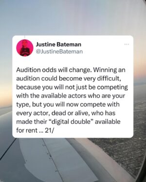 Justine Bateman Instagram - Part 3. #SAG #AI