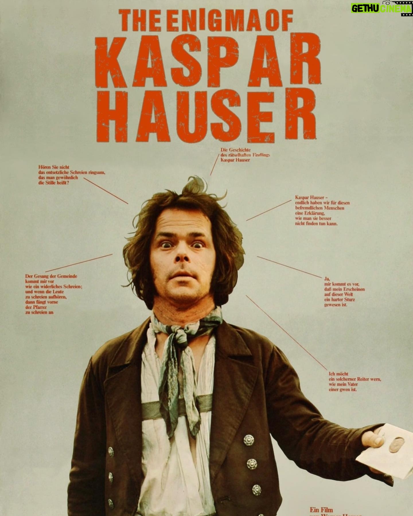 Justine Bateman Instagram - Next in #FilmClub is Werner Herzog’s THE ENIGMA OF KASPAR HAUSER (1974). Watch beforehand and come discuss Mon 2/5 5pPT. Link in bio.