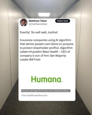 Justine Bateman Instagram - #AI in medicine. 
Get a second opinion.