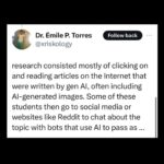 Justine Bateman Instagram - Schools, teachers, you are fucking up. Big time. F. #AI #AIisTrash
