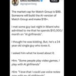 Justine Bateman Instagram – Cue the population decline.

(Images made possible from scraping all your selfies, no doubt.) #AI

Via @gregisenberg.