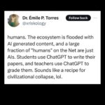 Justine Bateman Instagram - Schools, teachers, you are fucking up. Big time. F. #AI #AIisTrash
