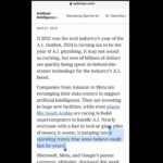 Justine Bateman Instagram - Microsoft, Meta, and Google spent over $32B from Jan-Mar 2024 alone, retrofitting systems for #AI. If you use any of their tech, you will not be able to get around having to use AI. It will be interesting (read: devastating) to see what happens with that kind of continued money diversion.