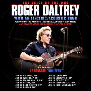 KT Tunstall Instagram - Had an AMAZING time opening for the legend that is Roger Daltrey of @officialthewho at the gobsmacking @theshellsd …

Time to go out on the road for some more…I can see for MILES!

🚨PLEASE NOTE 🚨I will be supporting Roger Daltrey on June 29th at Highland Park (misprint on the poster)

This is going to be a load of fun 😎🤘🏼⚡️

📸 by the amazing @cortneyarmitage 

#kttunstall #rogerdaltrey #thewho