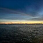Kabby Hui Instagram – the sun kisses the ocean 🌊🌅