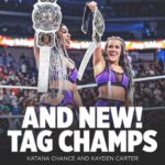 Kacy Catanzaro Instagram - Congratulations to our NEW @WWE Women's Tag Team Champions!
