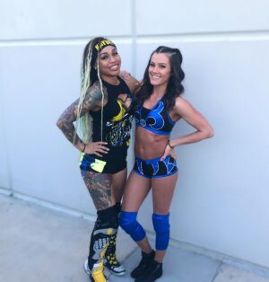 Kacy Catanzaro Instagram - HAPPY BIRTHDAY TO MY GIRL @kaydenwwe 🎉🥳

We have been through it all.. the highs, the lows, and everything in between.. and we ain’t stopping! I couldn’t imagine doing it with anyone else 👯‍♀️