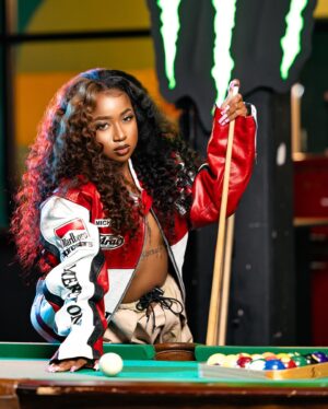 Kaelyn Kastle Instagram - on my bullshit per usual & I got more loadin up 🚩
 (jacket @verdictstillout )
shot by @krisdshotit 
CD: @elijahtheecreative 
Hair: @prettygirl.chelss 
mua : @claireese_ 
location : @collabstudiosatl